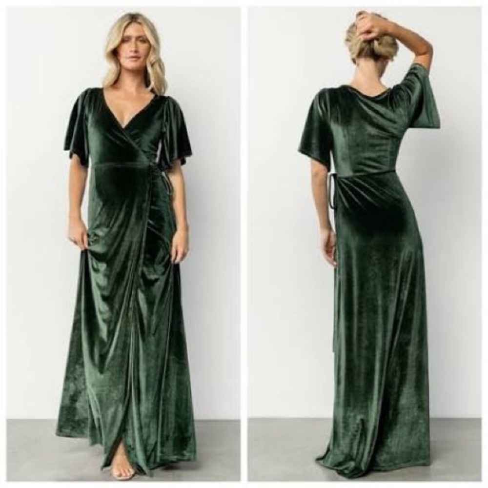 NWT Baltic Born Olive Green Wrap Dress XL